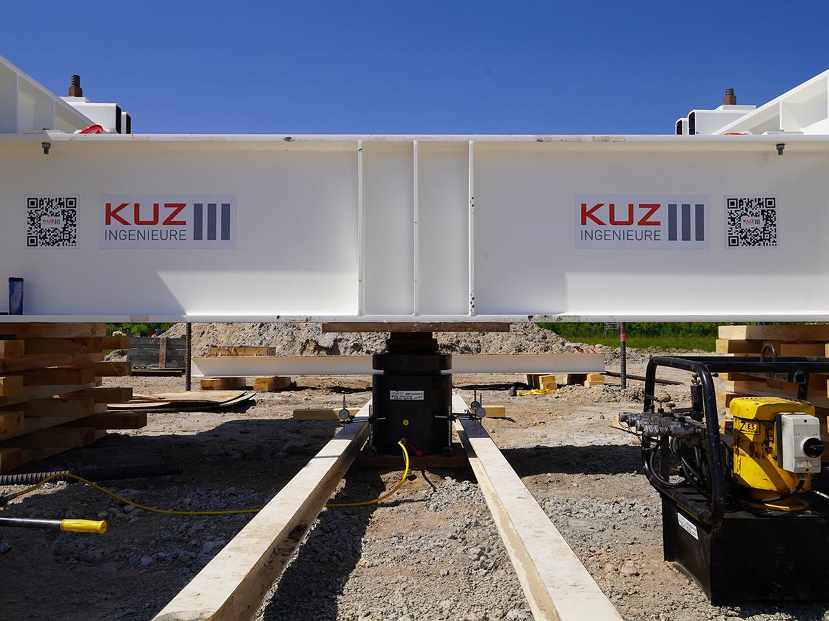 KUZ Ingenieure GmbH – Messtechnik – Pfahlprobebelastung