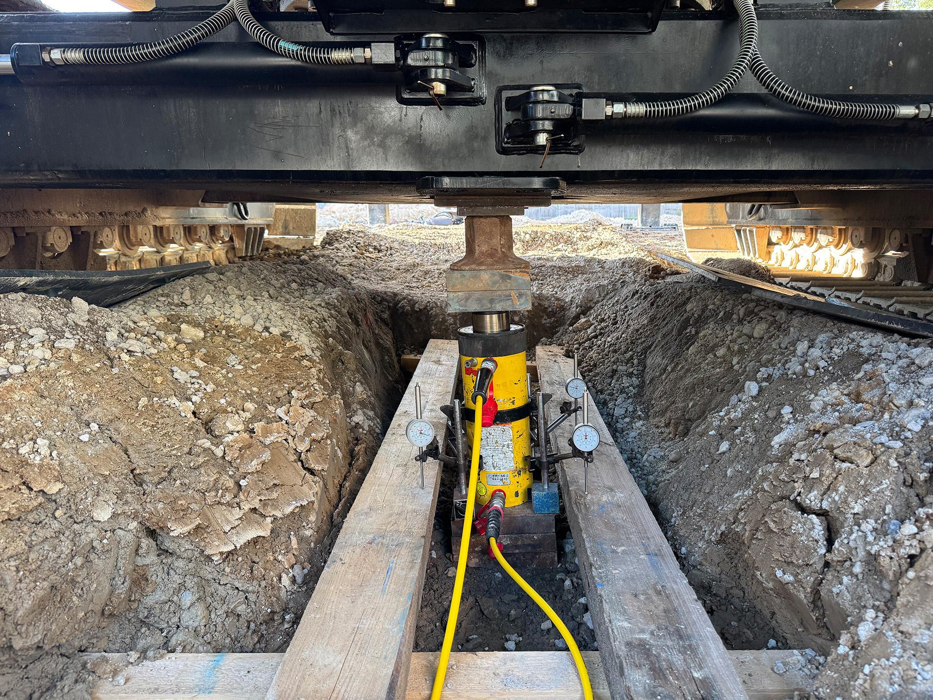 Pfahlprobebelastung KUZ-Ingenieure